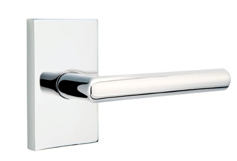 Emtek - Stuttgart Lever 2-3/8" Backset Passage with Modern Rectangular Rose for 1-1/4" to 2" Door Secondary image