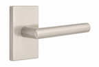 Emtek 5112STUUS Stuttgart Lever 2-3/8" Backset Passage with Modern Rectangular Rose for 1-1/4" to 2" Door