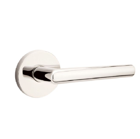 Emtek 5209STUUS Stuttgart Lever 2-3/8" Backset Privacy with Disk Rose for 1-1/4" to 2" Door