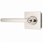 Emtek 5122HLOUS Helios Lever  2-3/8" and 2-3/4" Backset Keyed Entry with Square Rose for 1-3/8" to 2-1/16" Door