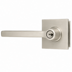 Emtek 5122HLOUS Helios Lever  2-3/8" and 2-3/4" Backset Keyed Entry with Square Rose for 1-3/8" to 2-1/16" Door