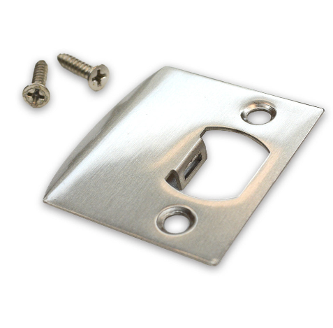Emtek 86086US Square Corner Extended Lip Strike for Passage, Privacy or Key-In Sets
