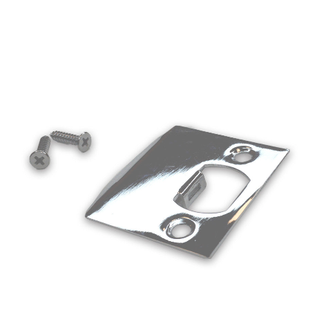 Emtek 86086US Square Corner Extended Lip Strike for Passage, Privacy or Key-In Sets