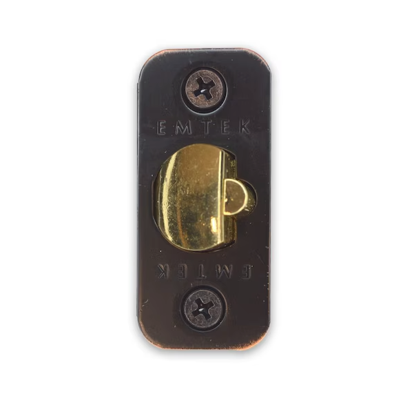 Emtek LC4-DLB2375-US Key in Lever or Knob 2-3/8" Backset Square Corner Deadlatch