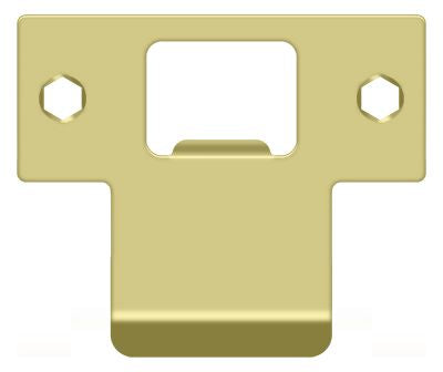 Deltana - Extended T-Strike (2-3/4" x 2-1/4" ) - Bright Brass
