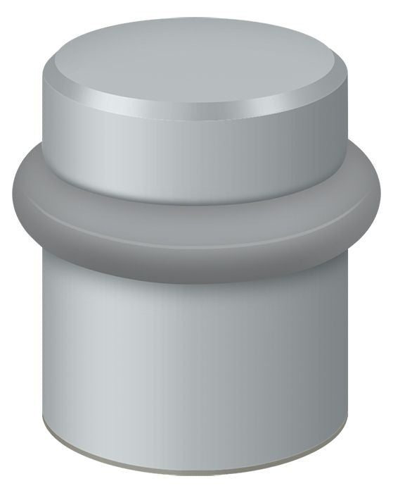 Deltana - Round Universal Floor Bumper 1-1/2" - Satin Chrome