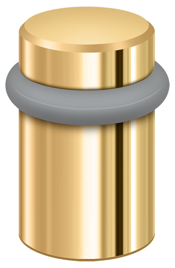 Deltana - Round Universal Floor Bumper 2" - Lifetime Brass