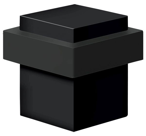 Deltana - Square Universal Floor Bumper 1-3/8" - Black