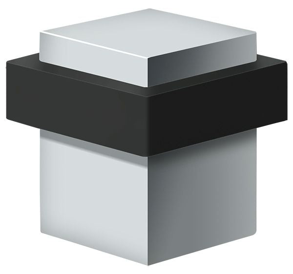 Deltana - Square Universal Floor Bumper 1-3/8" - Bright Chrome