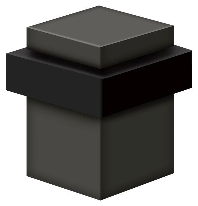 Deltana UFBS25U10B 2-1/2" Square Universal Floor Bumper Oil Rubbed Bronze Finish