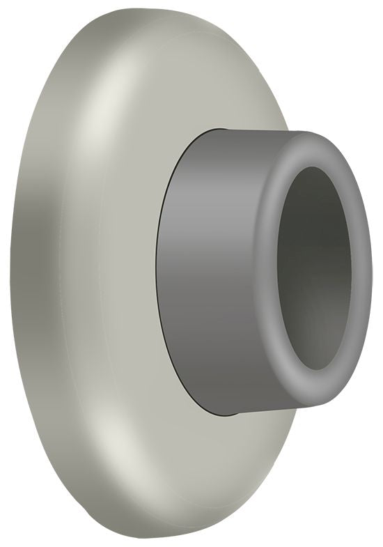 Deltana - Wall Mount Concave Flush Bumper; 2-1/2" Diameter - Satin Nickel