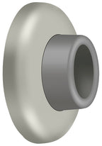 Deltana - Wall Mount Concave Flush Bumper; 2-1/2" Diameter - Satin Nickel