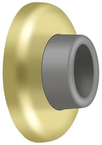 Deltana - Wall Mount Concave Flush Bumper; 2-1/2" Diameter - Bright Brass
