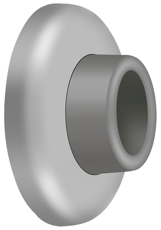 Deltana - Wall Mount Concave Flush Bumper; 2-1/2" Diameter - Satin Stainless Steel