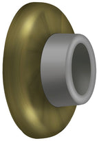 Deltana - Wall Mount Concave Flush Bumper; 2-1/2" Diameter - Antique Brass