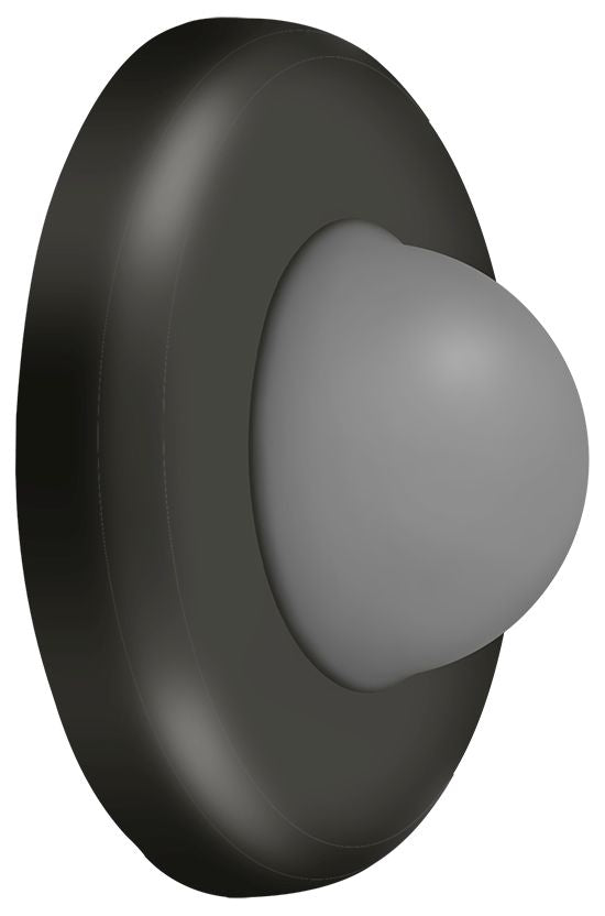 Deltana - Wall Mount Convex Flush Bumper; 2-1/2" Diameter - Oil Rubbed Bronze
