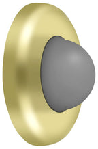 Deltana - Wall Mount Convex Flush Bumper; 2-1/2" Diameter - Bright Brass