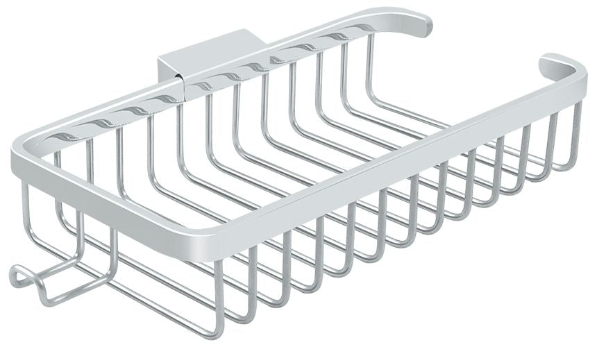 Deltana - Wire Basket; 10" Rect with Hook - Bright Chrome