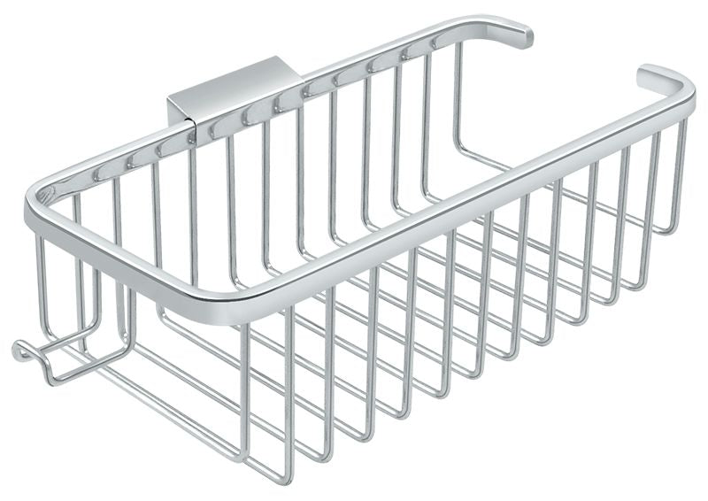 Deltana - Wire Basket; 10" Rect/Shampoo with Hook - Bright Chrome