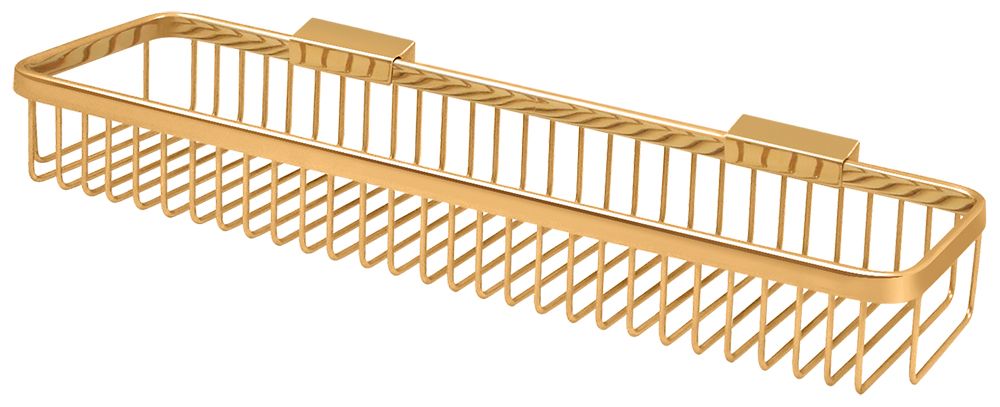 Deltana - Wire Basket; 18" Rectangular - Lifetime Brass