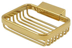 Deltana - Wire Basket; 4-1/2" Rectangular Soap Holder - Lifetime Brass