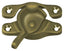Deltana WL07U5 Window Sash Lock; 15/16" x 2-5/8"; Antique Brass Finish