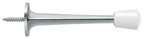 Deltana - 3" Baseboard Door Bumper; Zinc Die-Cast - Bright Chrome