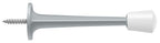 Deltana - 3" Baseboard Door Bumper; Zinc Die-Cast - Satin Chrome