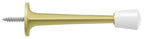 Deltana - 3" Baseboard Door Bumper; Zinc Die-Cast - Bright Brass