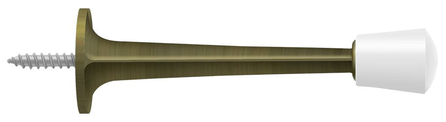 Deltana - 3" Baseboard Door Bumper; Zinc Die-Cast - Antique Brass