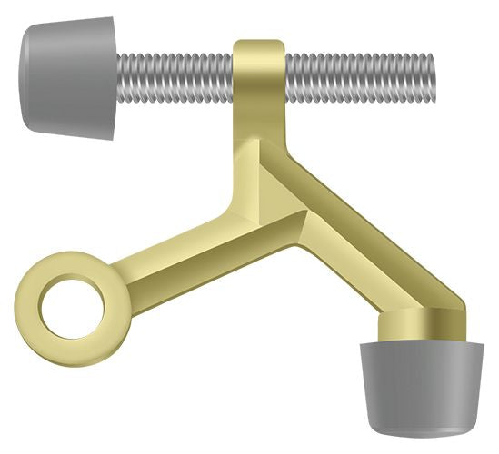 Deltana - Hinge Pin Stop; Hinge Mounted; Zinc Die-Cast - Bright Brass