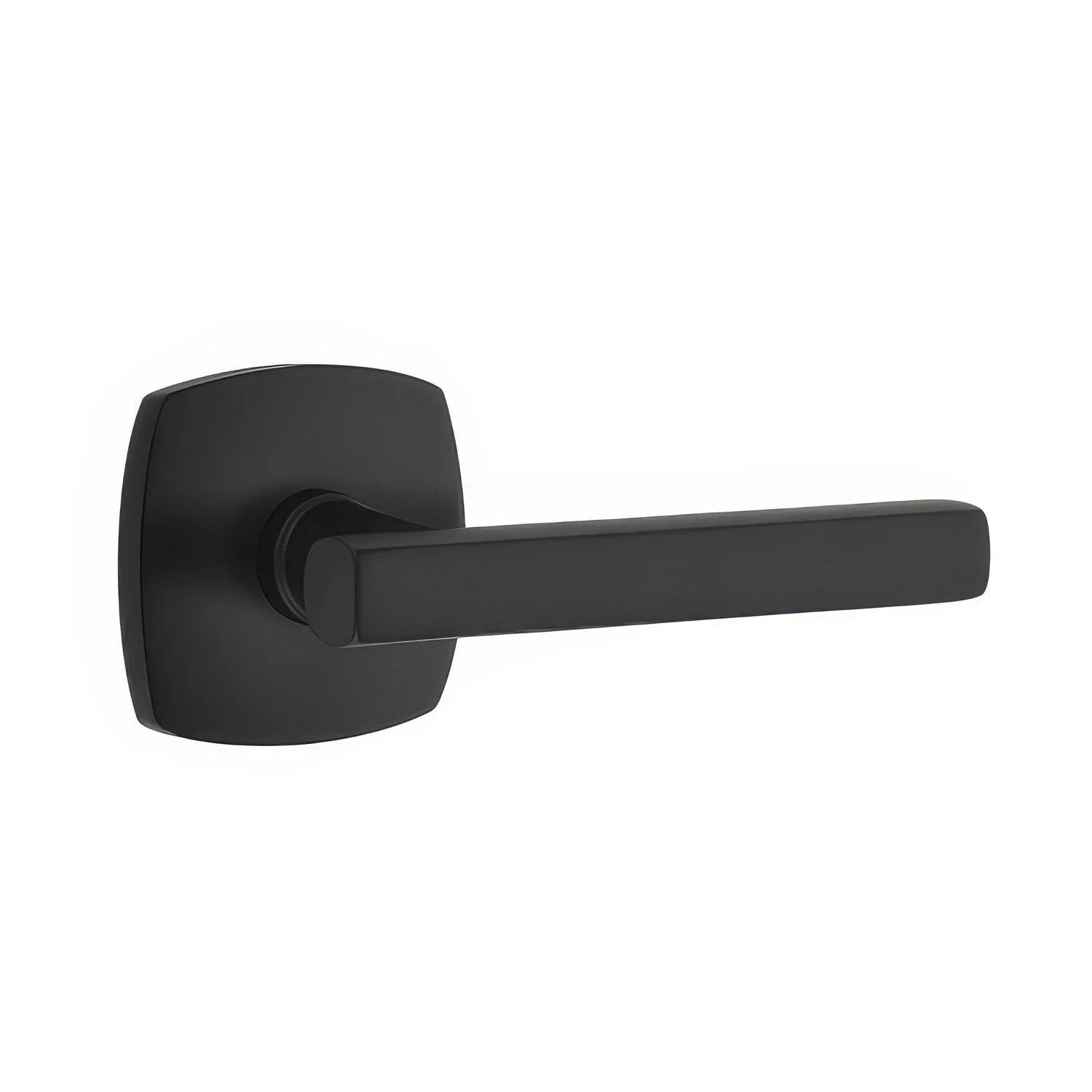 Emtek - Freestone Lever 2-3/8" Backset Privacy with Urban Modern Rose for 1-1/4" to 2" Door Secondary image