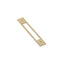 Emtek 86925US4 Modern Backplate for Cabinet Pull with 8" Center to Center Satin Brass Finish