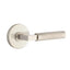 Emtek - L-Square Stem Knurled Lever 2-3/8" Backset Privacy with Square Rose with CF Mechanism for 1-3/8" to 1-3/4" Door