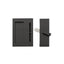 Emtek 222202US19 Modern Rectangular Barn Door Privacy Lock and Flush Pull with Integrated Strike Flat Black Finish