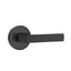 Emtek 4819DTUS19RH Dumont Lever Right Hand 2-3/8" and 2-3/4" Backset Single Cylinder Lausanne Tubular Handleset Flat Black Finish